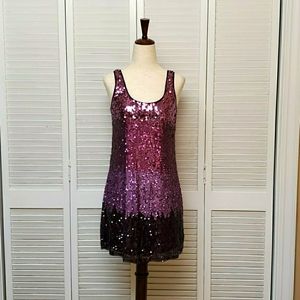 Express Size XS  Ombre Sequin Sleevless Cocktail Dress